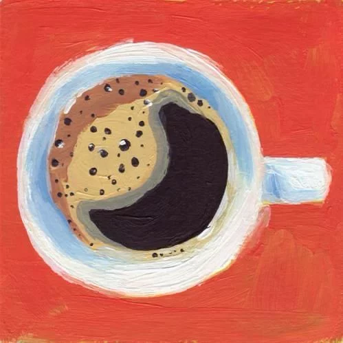 Pintura de uma xícara de café — capa das Notes